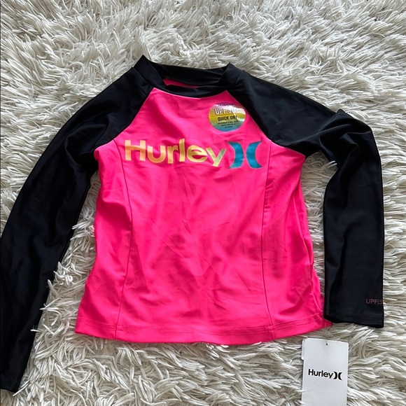 Hurley Girl's Long Sleeve Guard Shirt Rash - Picture 2 of 7